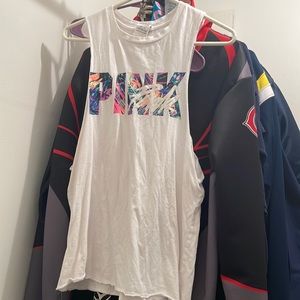 Women’s pink cutoff